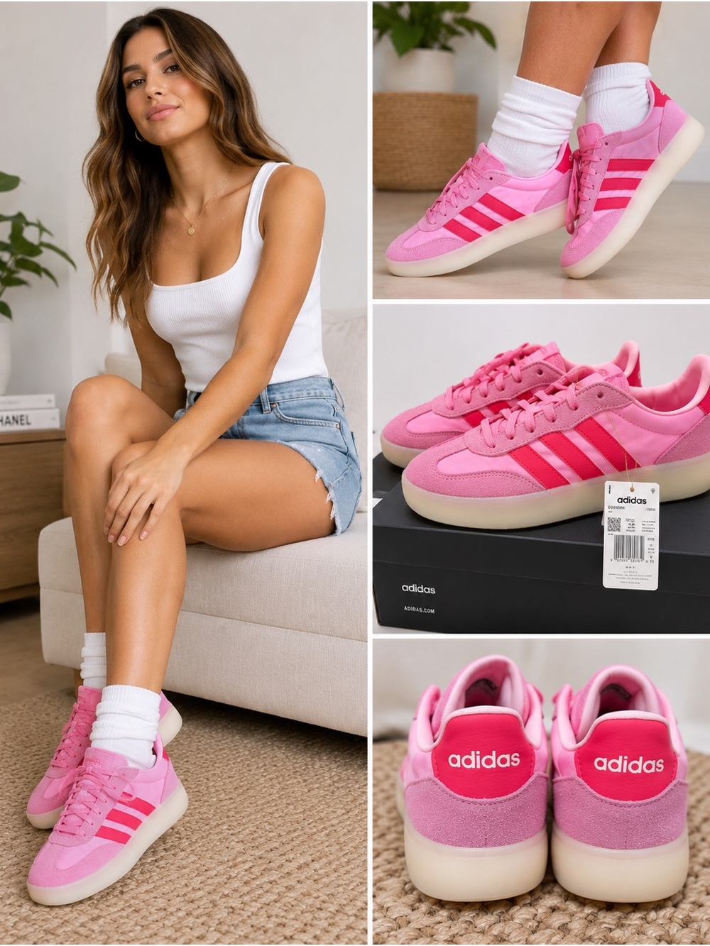 Adidas Barreda Decode Women’s Pink Sneakers – Size 7.5 NWT